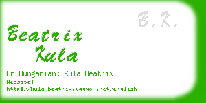 beatrix kula business card